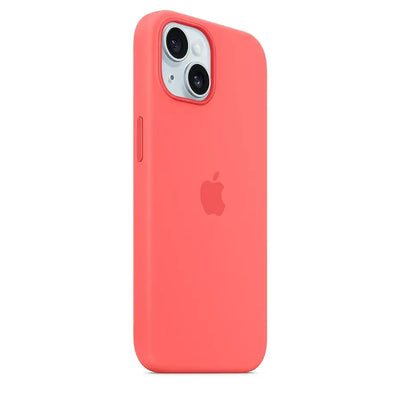 Apple - iPhone 15 Silicone Case with MagSafe - Guava