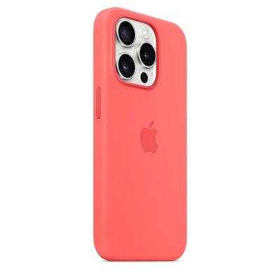 Apple - iPhone 15 Pro Silicone Case with MagSafe - Guava
