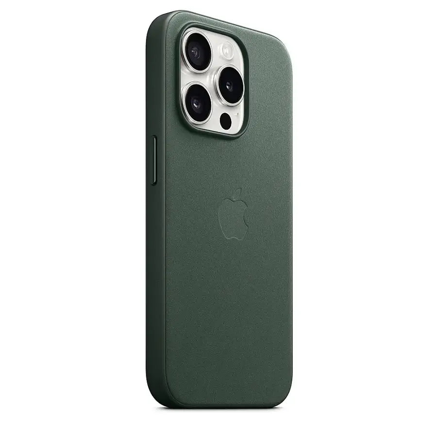 Apple - iPhone 15 Pro FineWoven Case with MagSafe - Evergreen