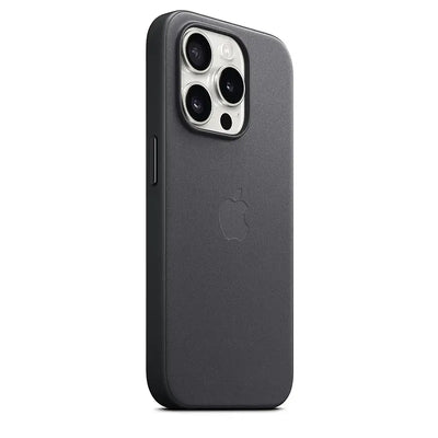 Apple - iPhone 15 Pro FineWoven Case with MagSafe - Black