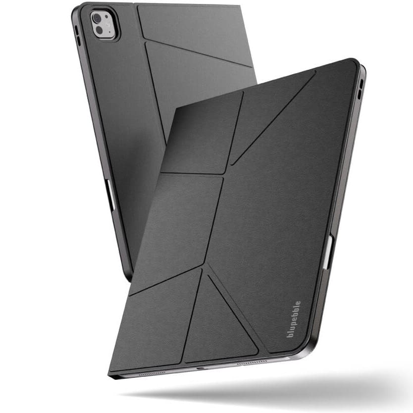 Blupebble Tokyo Elevated Case With Stand | Apple iPad Pro 13-inch (M4) Case (Black)
