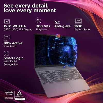 LENOVO IDEAPAD SLIM 3 15IRH10 83K100C1DP (Core I5-13420H, 512GB NVME/16GB DDR5, 15.3" WUXGA (1920x1200), INTEL, DOS /LUNA GREY)