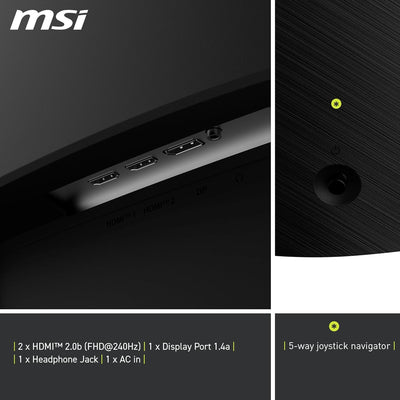 MSI MAG 32C6X (32-inch FullHD Gaming Monitor, 1500R, 250Hz, 1ms, HDR Ready)