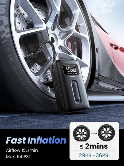 UGREEN Portable Cordless Electric Air Pump and Tyre Inflator