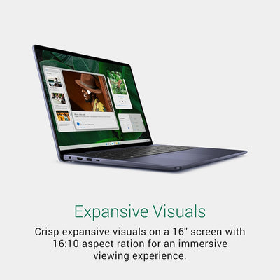 DELL INSPIRON I5640-7609BLU-PUS (INTEL CORE 7 SERIES 1 150U, 1TB NVME/32GB DDR5 ON BOARD, 16"FHD+ X360 TOUCHSCREEN, INTEL, WIN 11/ICE BLUE)