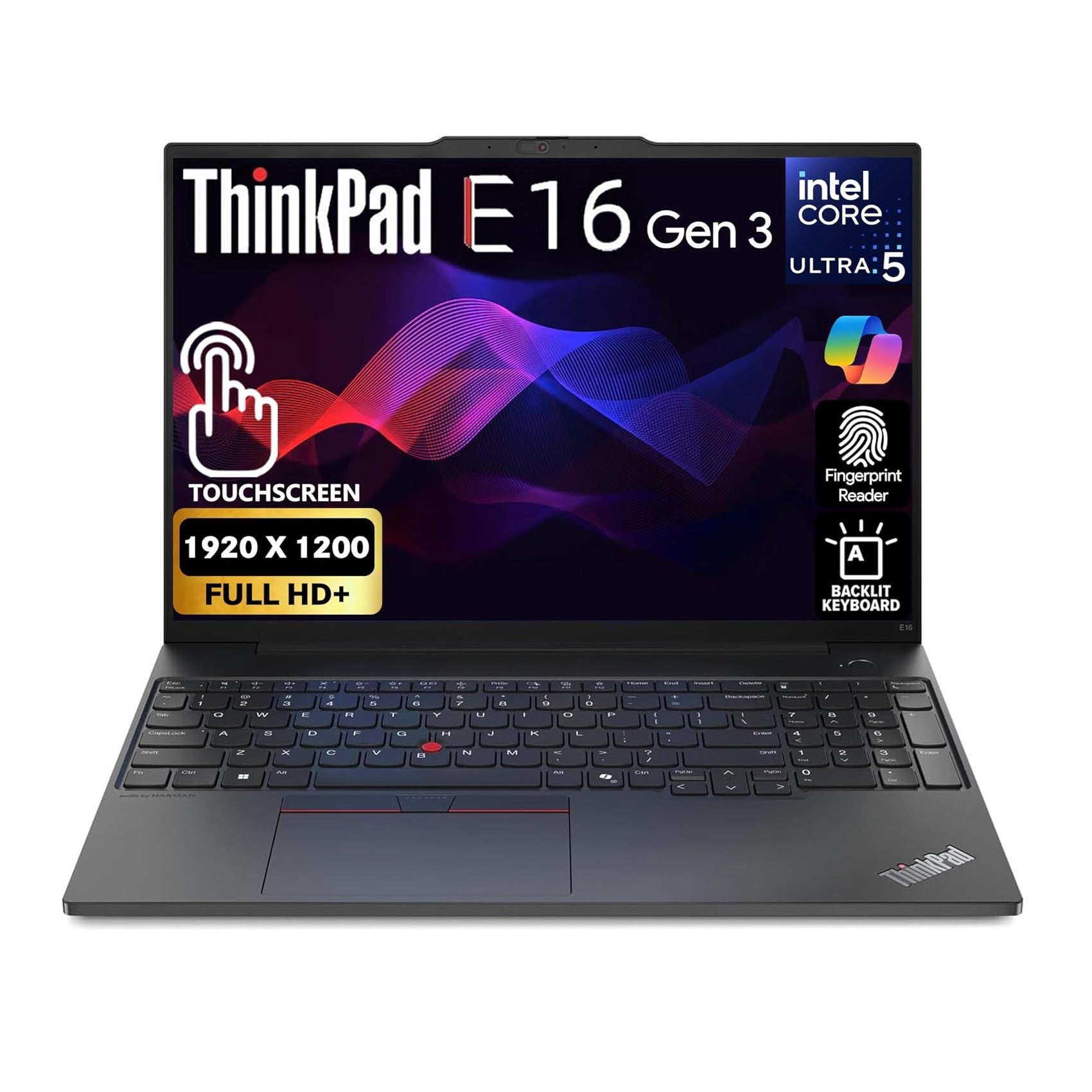 LENOVO THINKPAD E16 GEN 3 (CORE ULTRA 5 225H, 512GB NVME/8GB DDR5, 16" WUXGA (1920 x 1200), INTEL, DOS/LENOVO CASE)
