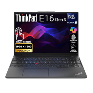 LENOVO THINKPAD E16 GEN 3 21SSS49A00 (CORE ULTRA 5 225H, 512GB NVME/8GB DDR5, 16" WUXGA (1920 x 1200), INTEL, DOS/LENOVO CASE)