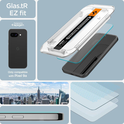 Spigen [GlasTR AlignMaster] | Screen Protector For Google Pixel 9a (Pack of 2)