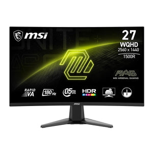 MSI MAG 27CQ6F (27-inch Curved Gaming Monitor, 180Hz, 1ms, 1500R, Rapid VA)