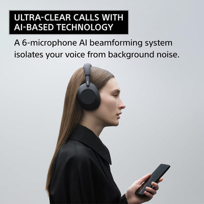 Sony WH-1000XM6 (Noise Canceling Wireless Headphones, HD NC Processor QN3, 12 Microphones, Adaptive NC Optimizer)