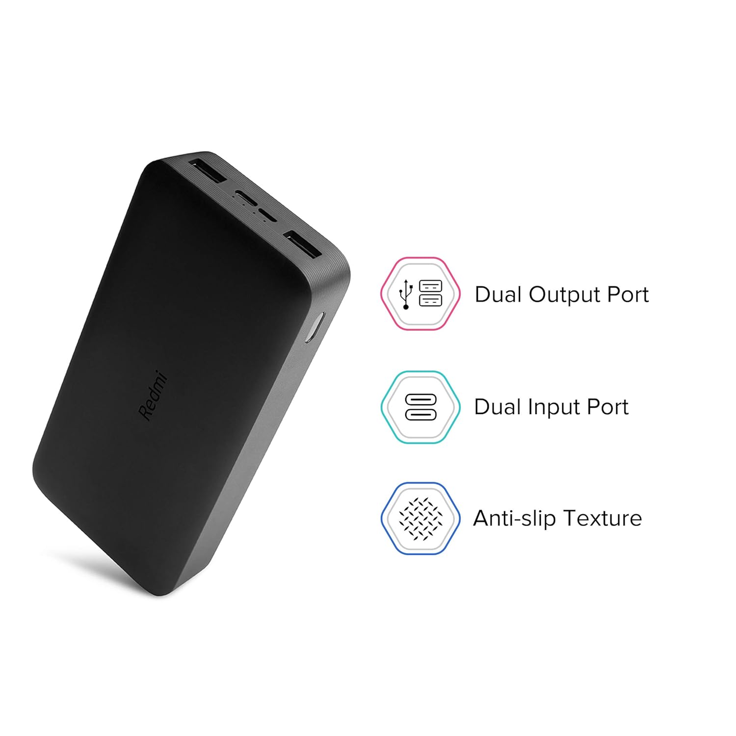 Redmi 20,000mAh Power Bank (Dual Input and Output Ports, 18W Fast Charge)