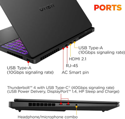 HP OMEN MAX 16-AK0097NG (AMD RYZEN AI 9 HX 375, 1TB NVME/32GB DDR5, 16" WQXGA (2560x1600) 240HZ, RTX 5080 16GB, WIN 11)