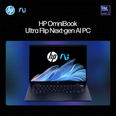 HP OMNIBOOK ULTRA FLIP 14-FH0013DX (CORE ULTRA 7 256V, 1TB NVME/16GB DDR5 ON BOARD, 14" 3K (2880 x 1800) OLED X360 TOUCHSCREEN, INTEL ARC, WIN 11 / ECLIPSE GREY)