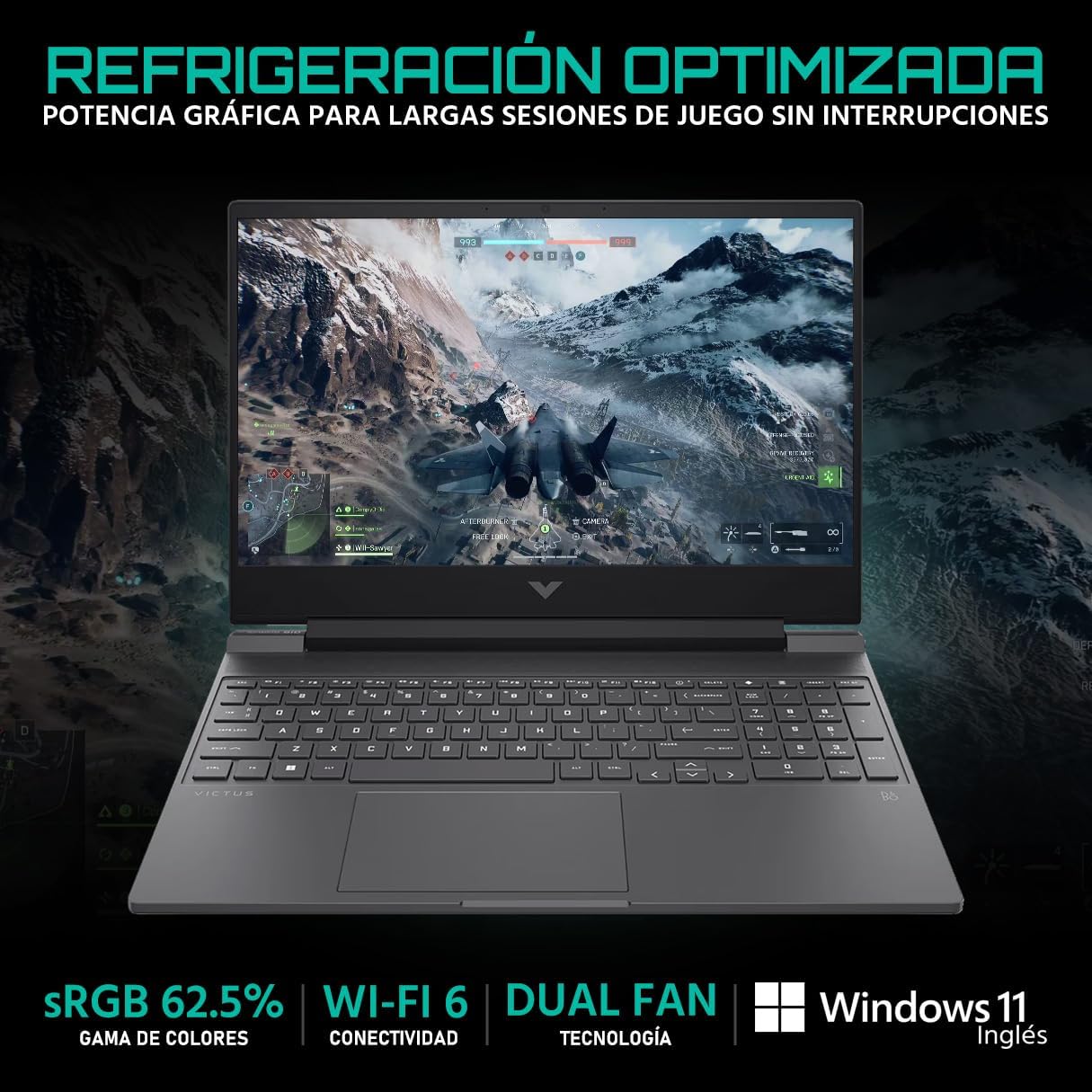 HP Victus 15 FA2082WM (Intel Core i5-13420H, 16GB/512GB, 15.6-inch FHD 144Hz, RTX4050, WIN11)