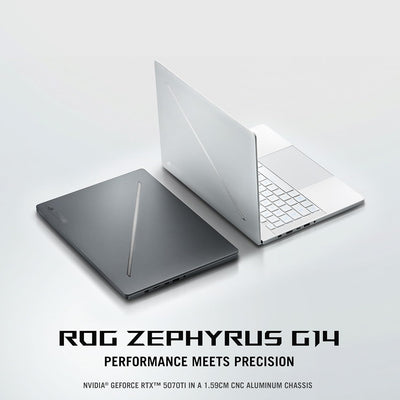 Asus ROG Zephyrus GA403WR-G14.R95070TI COPILOT +PC (AMD Ryzen AI 9 HX 370, 1TB NVME/32GB DDR5 ON BOARD, 14" 3K(2880 x 1800) OLED 120Hz, RTX 5070TI 12GB, WIN 11/PLATINUM WHITE)