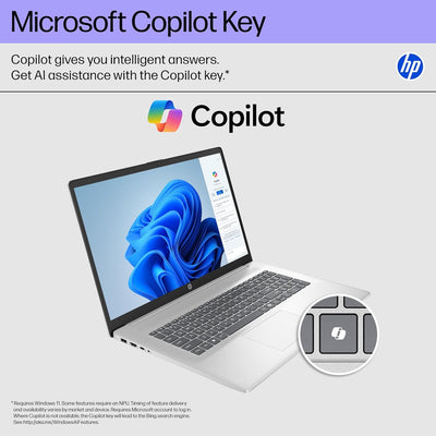 HP 17-CN5075CL (Core Ultra 7-255U, 1TB NVME/16GB DDR5, 17.3" HD+ TOUCHSCREEN, INTEL, WIN 11 / SILVER)