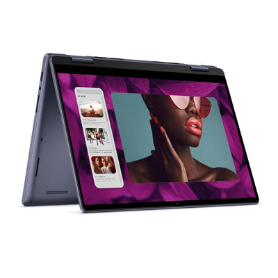 DELL INSPIRON I7445-5333BLU-PUS (AMD RYZEN 5 8640HS, 512GB NVME/8GB DDR5 ON BOARD, 14"FHD+ X360 TOUCHSCREEN, AMD RADEON, WIN 11/MIDNIGHT BLUE/BACKLIT)