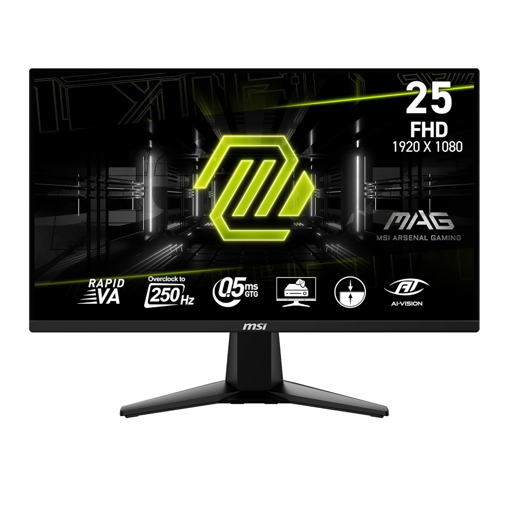 MSI MAG 255XFV (25-inch FullHD Curved Gaming Monitor, 0.5ms, 250Hz)
