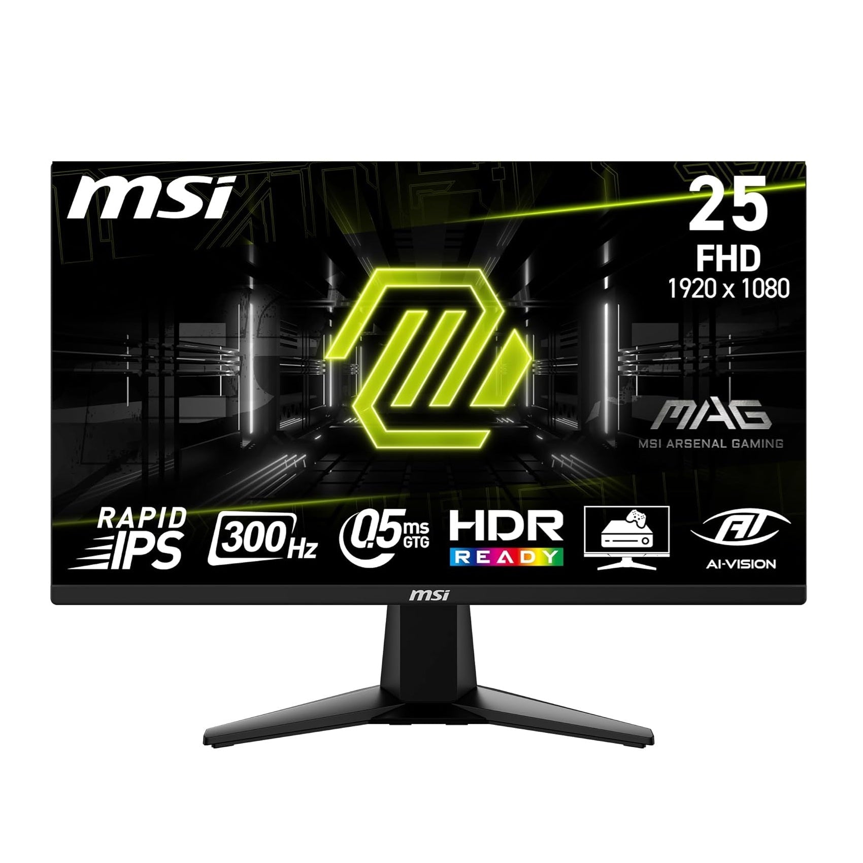 MSI MAG 255XF (25-inch FullHD Gaming Monitor, 0.5ms, 300Hz, HDR Support)