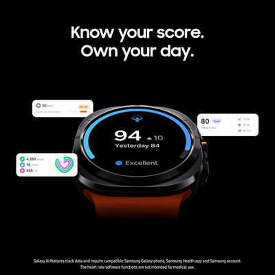 Samsung Galaxy Watch Ultra (47mm LTE AI Smartwatch w/Energy Score, Wellness Tips, Heart Rate Tracking, Sleep Monitor, Fitness Tracker, GPS)