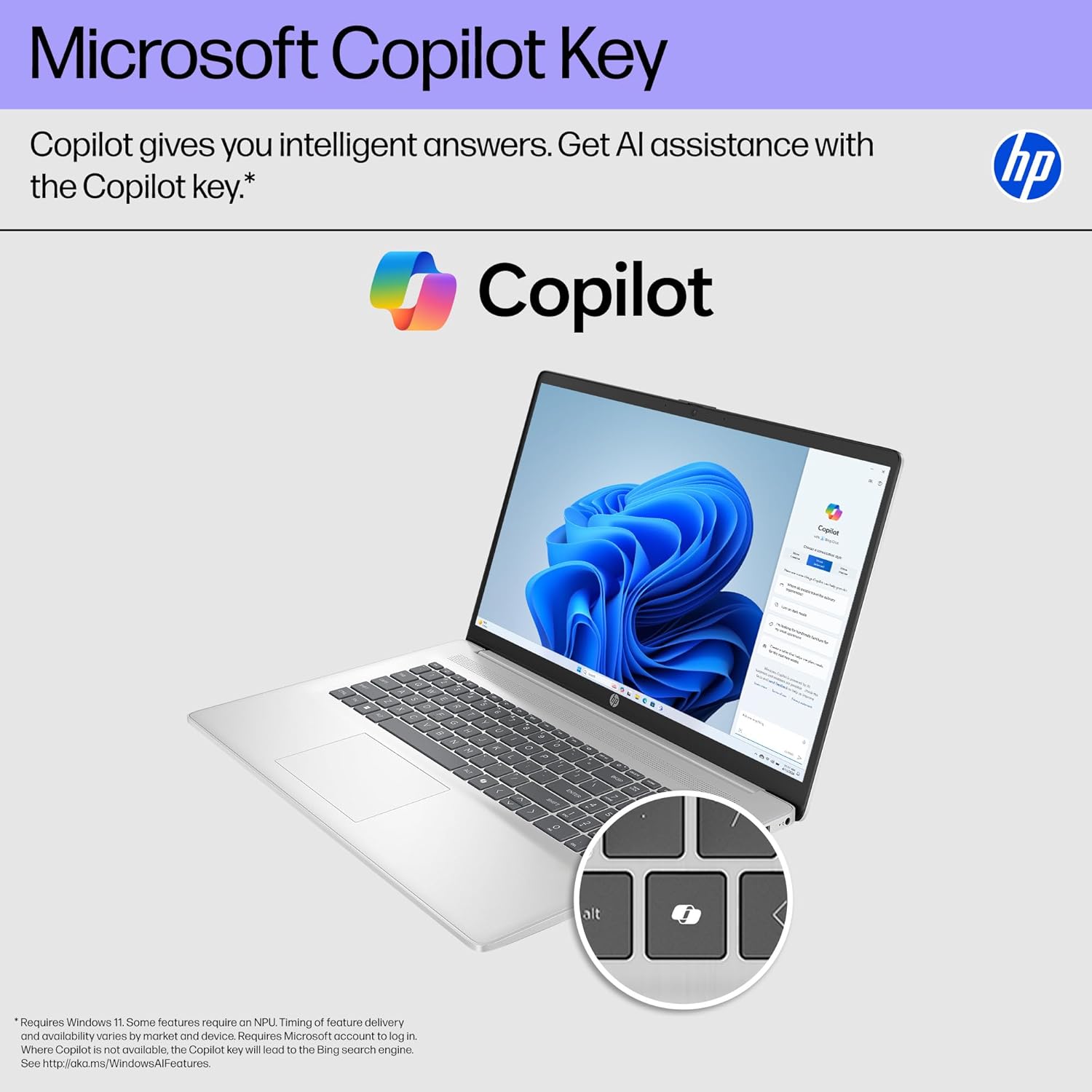 HP 17-CP2025DX (AMD RYZEN 5 7520U, 512GB NVME/8GB DDR5, 17.3" FHD, AMD RADEON, WIN 11 / NATURAL SILVER)