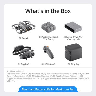 DJI Avata 2 Fly More Combo (3 Batteries)