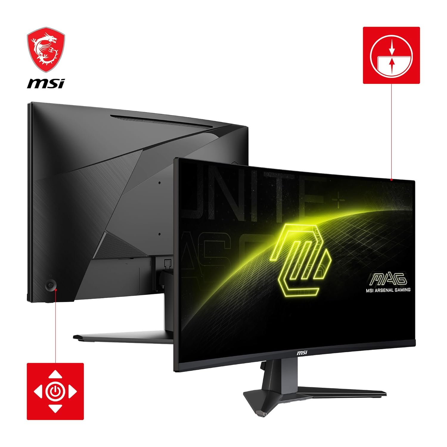 MSI MAG 27CQ6F (27-inch Curved Gaming Monitor, 180Hz, 1ms, 1500R, Rapid VA)