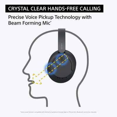 Sony WH-CH720N (Noise Cancelling Wireless Headphones, Built-in Mic, Quick Charging)