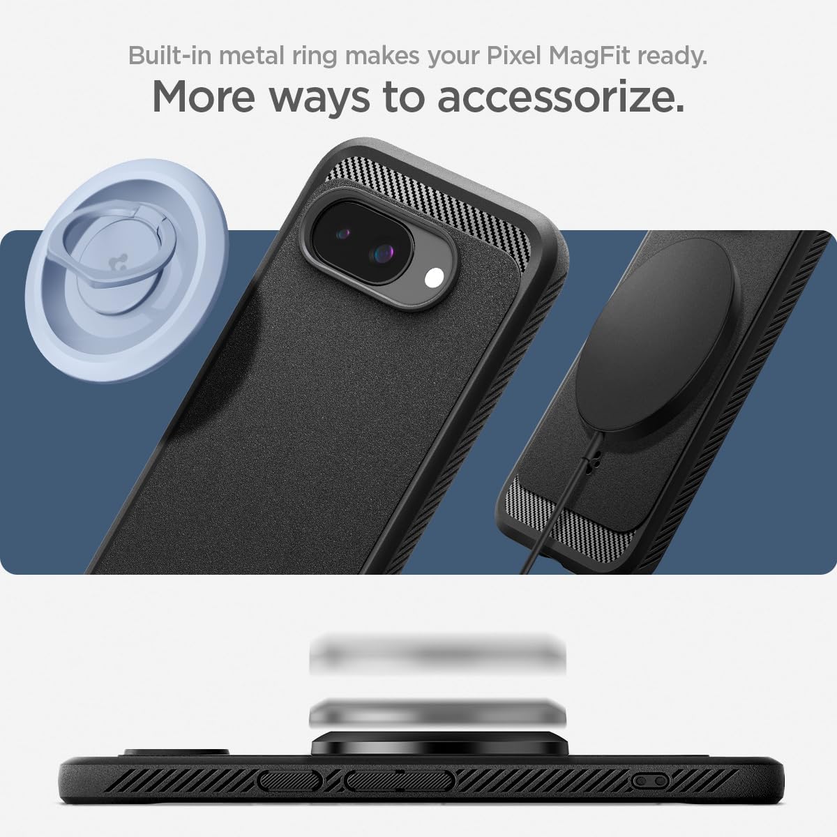 Spigen Rugged Armor Magfit | Google Pixel 9a Case