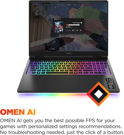 HP OMEN MAX 16-AK0097NG (AMD RYZEN AI 9 HX 375, 1TB NVME/32GB DDR5, 16" WQXGA (2560x1600) 240HZ, RTX 5080 16GB, WIN 11)