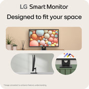 LG Smart Monitor 32SR50F-W (White 32-inch FullHD Smart Monitor, WebOS, AirPlay 2 Support, 8ms)