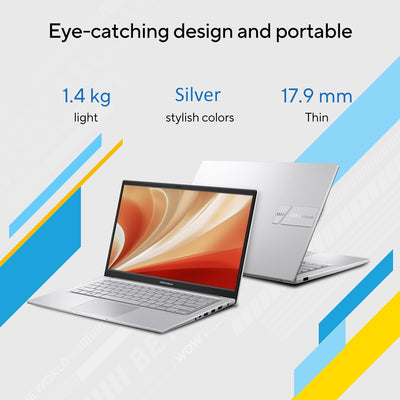 ASUS VIVOBOOK X1404VA-I712512 (CORE I7-1355U, 512GB NVME/12GB DDR4, 14" FHD, INTEL, WIN 11 / QUIET BLUE)