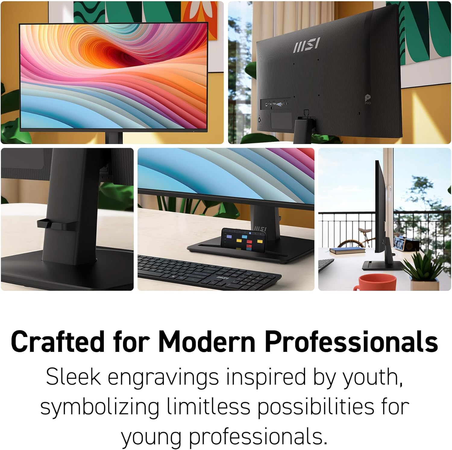 MSI PRO MP251 E2 (25-inch FullHD Monitor, EyesErgo, 120Hz, Eye-Q Check, Built-in Speakers)