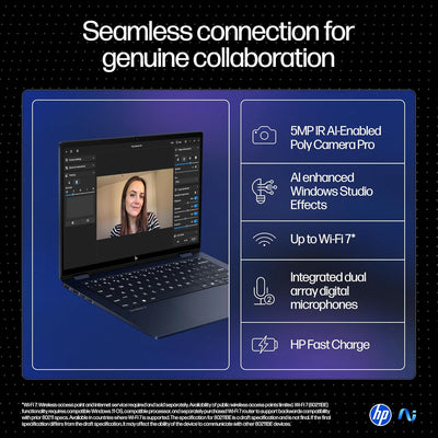 HP OMNIBOOK X FLIP 14-FM0023DX (Core Ultra 7 256V, 1TB NVME/16GB DDR5 ON BOARD, 14"FHD+ X360 TOUCHSCREEN, INTEL ARC 140V, WIN 11 / ATMOSPHERIC BLUE)