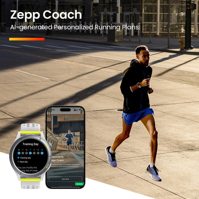 Amazfit Cheetah Round (Dual-Band GPS, Route Navigation & Offline Maps, Training Template, Heart Rate Monitor)