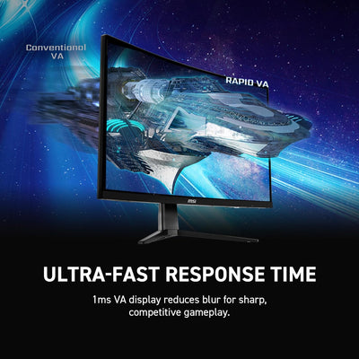MSI MAG G27C3F (27-inch Curved Gaming Monitor, 180Hz, 1ms, 1500R, Rapid VA)