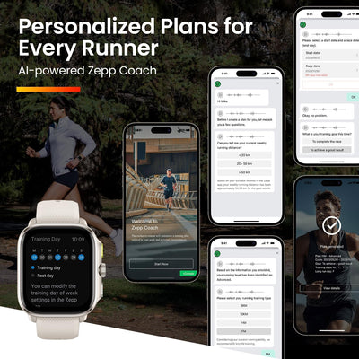 Amazfit Cheetah Square (Dual-Band GPS, Route Navigation & Offline Maps, Training Template, Heart Rate Monitor)