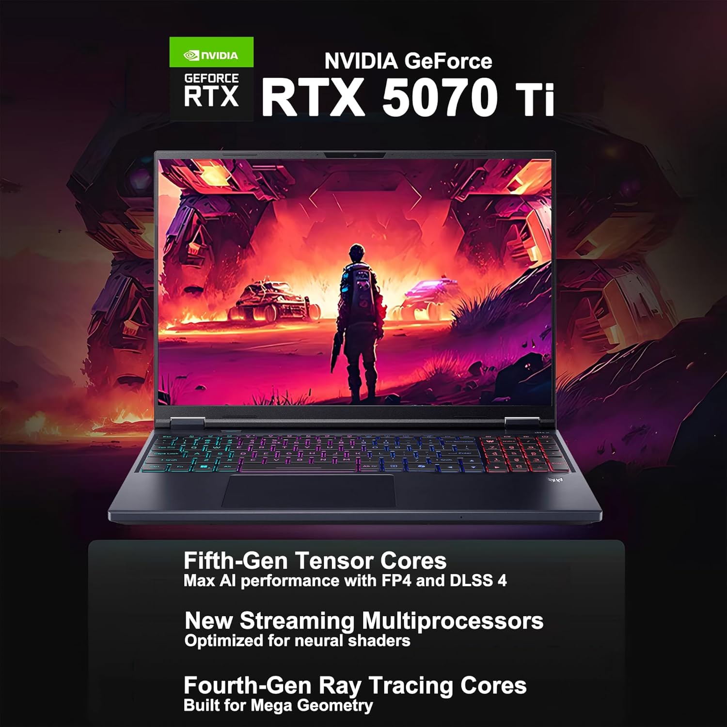 Acer Predator Helio Neo 16S AI PHN16S-71-98RF (Intel Core Ultra 9 275HX, 32GB/1TB, 16-inch OLED 240Hz, RTX5070Ti, WIN11)