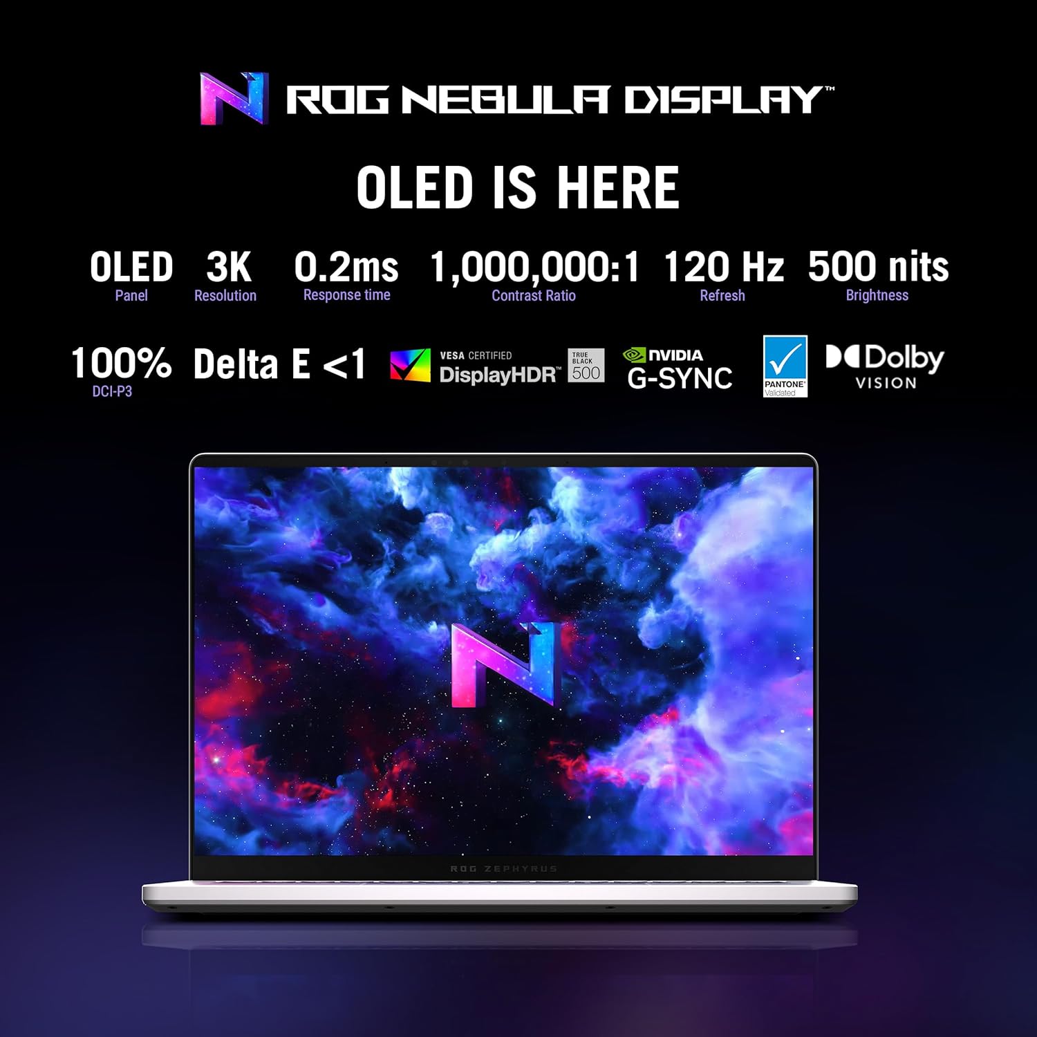 Asus ROG Zephyrus GA403WR-G14.R95070TI COPILOT +PC (AMD Ryzen AI 9 HX 370, 1TB NVME/32GB DDR5 ON BOARD, 14" 3K(2880 x 1800) OLED 120Hz, RTX 5070TI 12GB, WIN 11/PLATINUM WHITE)