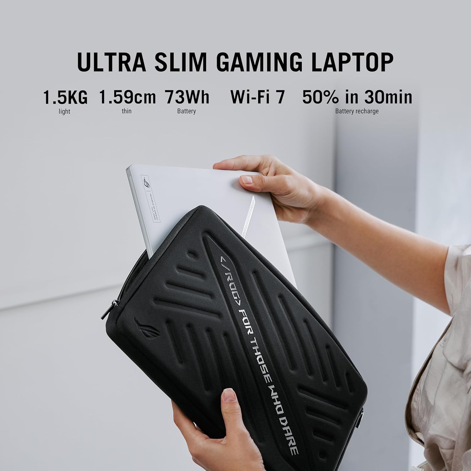 ASUS ROG ZEPHYRUS GA403WR-G14.R95070TI COPILOT +PC (AMD Ryzen AI 9 HX 370, 1TB NVME/32GB DDR5 ON BOARD, 14" 3K(2880 x 1800) OLED 120Hz, RTX 5070TI 12GB, WIN 11/PLATINUM WHITE)