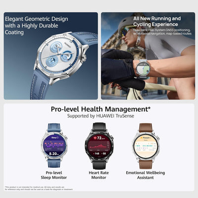Huawei Watch GT5 (41/46mm Smartwatch, 14 Days Battery Life, Sharp Edged Design, Health Tracking, Compatible with Android & iOS)