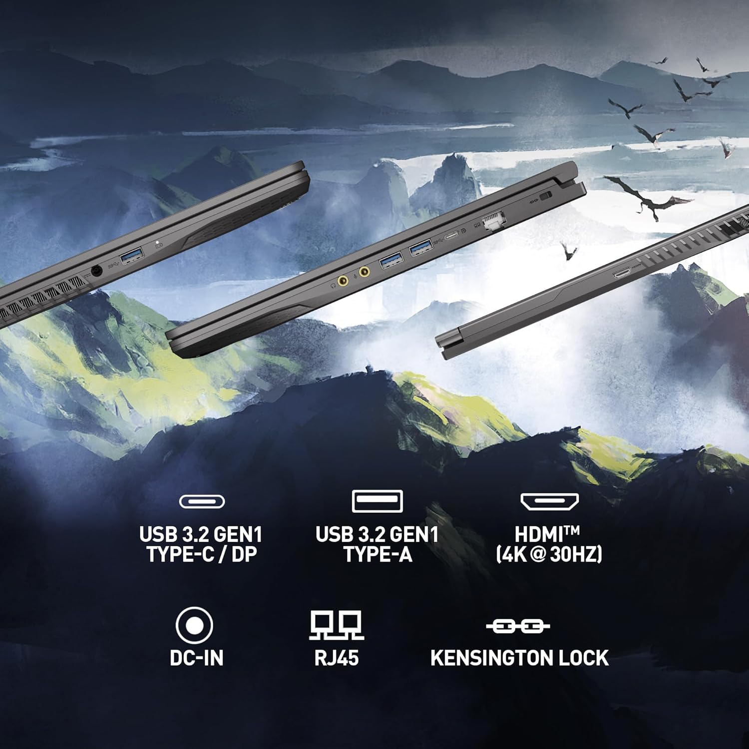 MSI THIN A15 B7466 (AMD RYZEN 5 7535HS, 512GB SSD/8GB DDR5, 15.6" FHD 144HZ, RTX 4050 6GB, WIN 11)