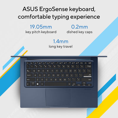 ASUS VIVOBOOK X1404VA-I512256 (CORE I5-1334U, 256GB NVME/12GB DDR4, 14" FHD, INTEL, WIN 11 / QUIET BLUE)