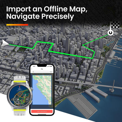 Amazfit Cheetah Round (Dual-Band GPS, Route Navigation & Offline Maps, Training Template, Heart Rate Monitor)