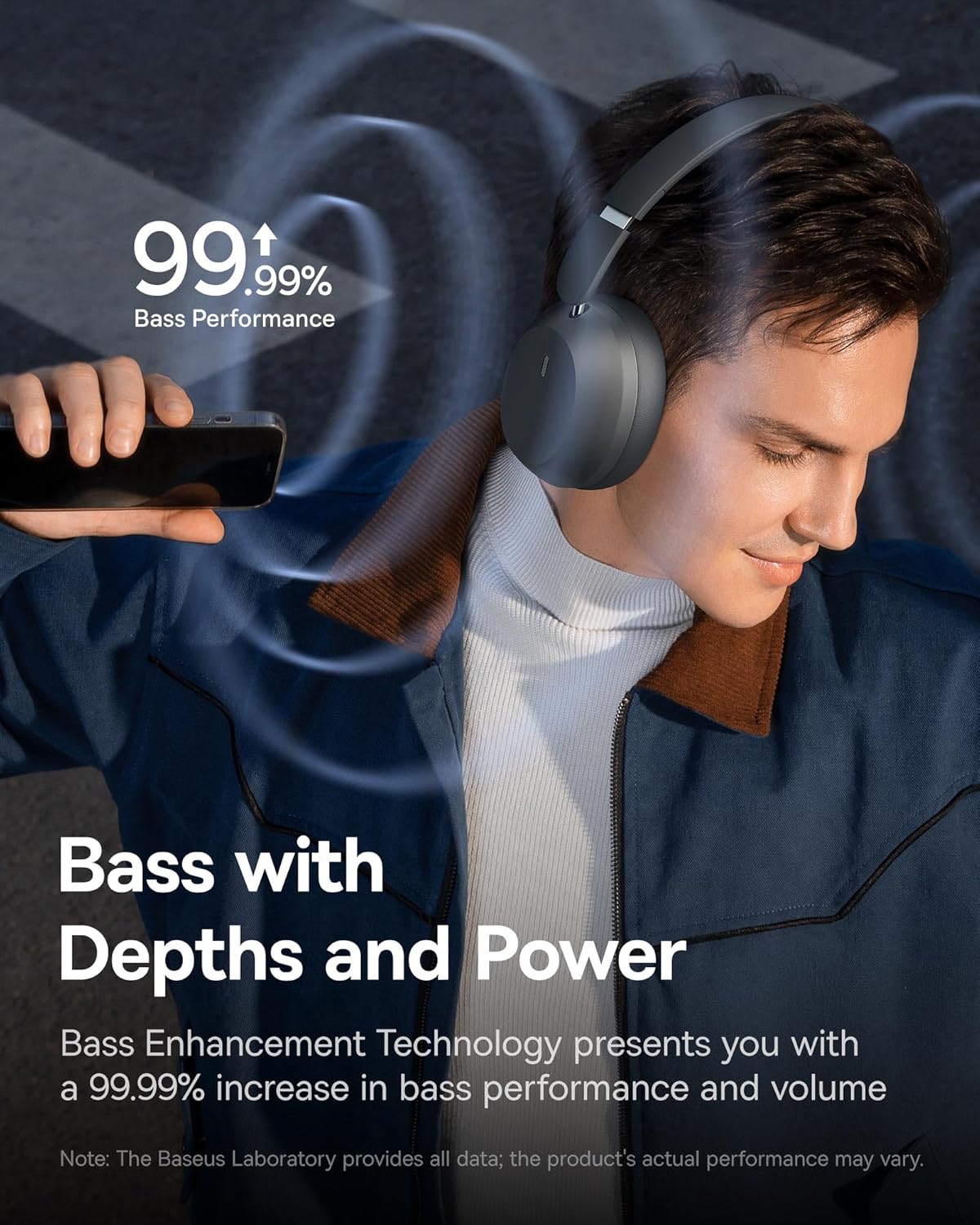 Baseus Bass 35 Max (Wireless Headphones with Body Shaking Bass)