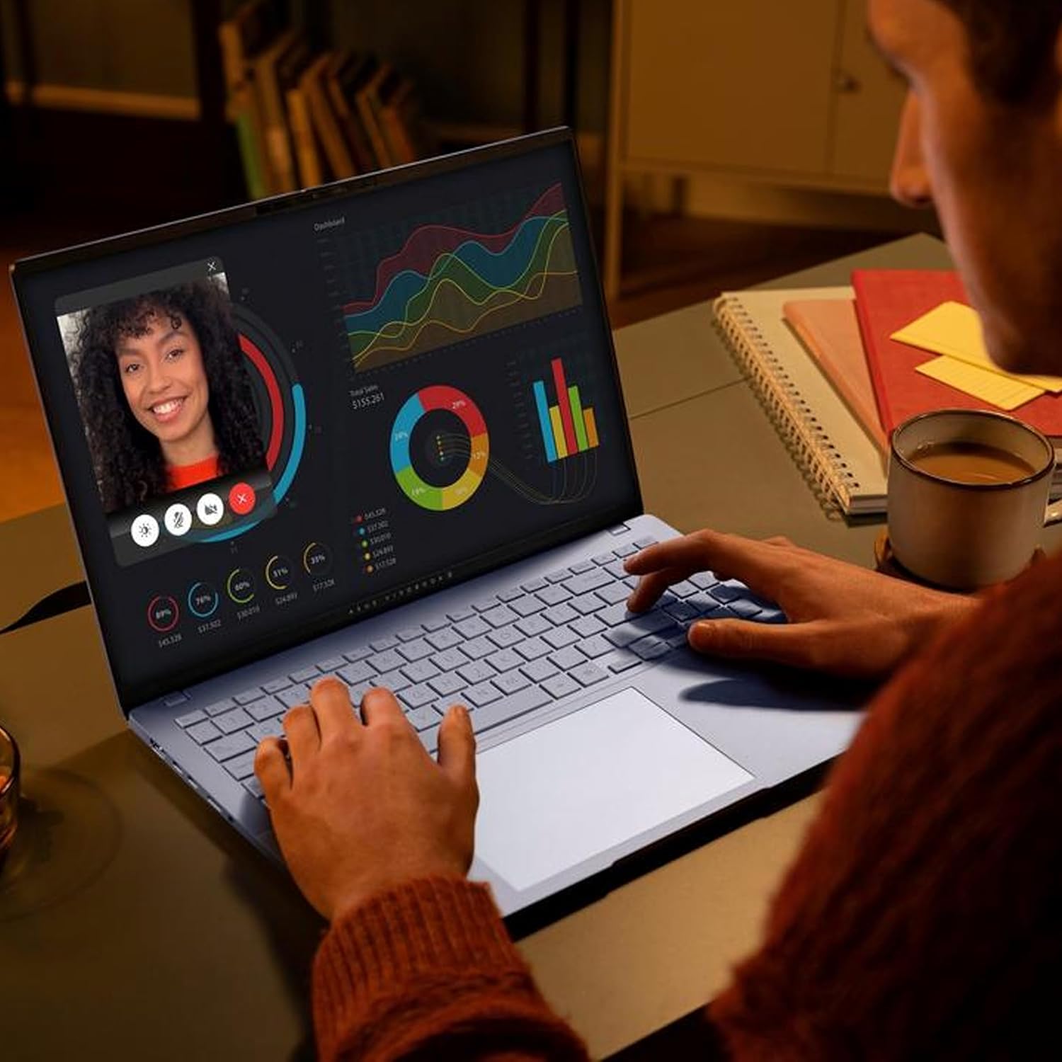 ASUS VIVOBOOK S5406SA-DH76 (CORE ULTRA 7 258V, 1TB NVME/32GB DDR5 ON BOARD, 14" FHD OLED, INTEL ARC, WIN 11 / MIST BLUE)