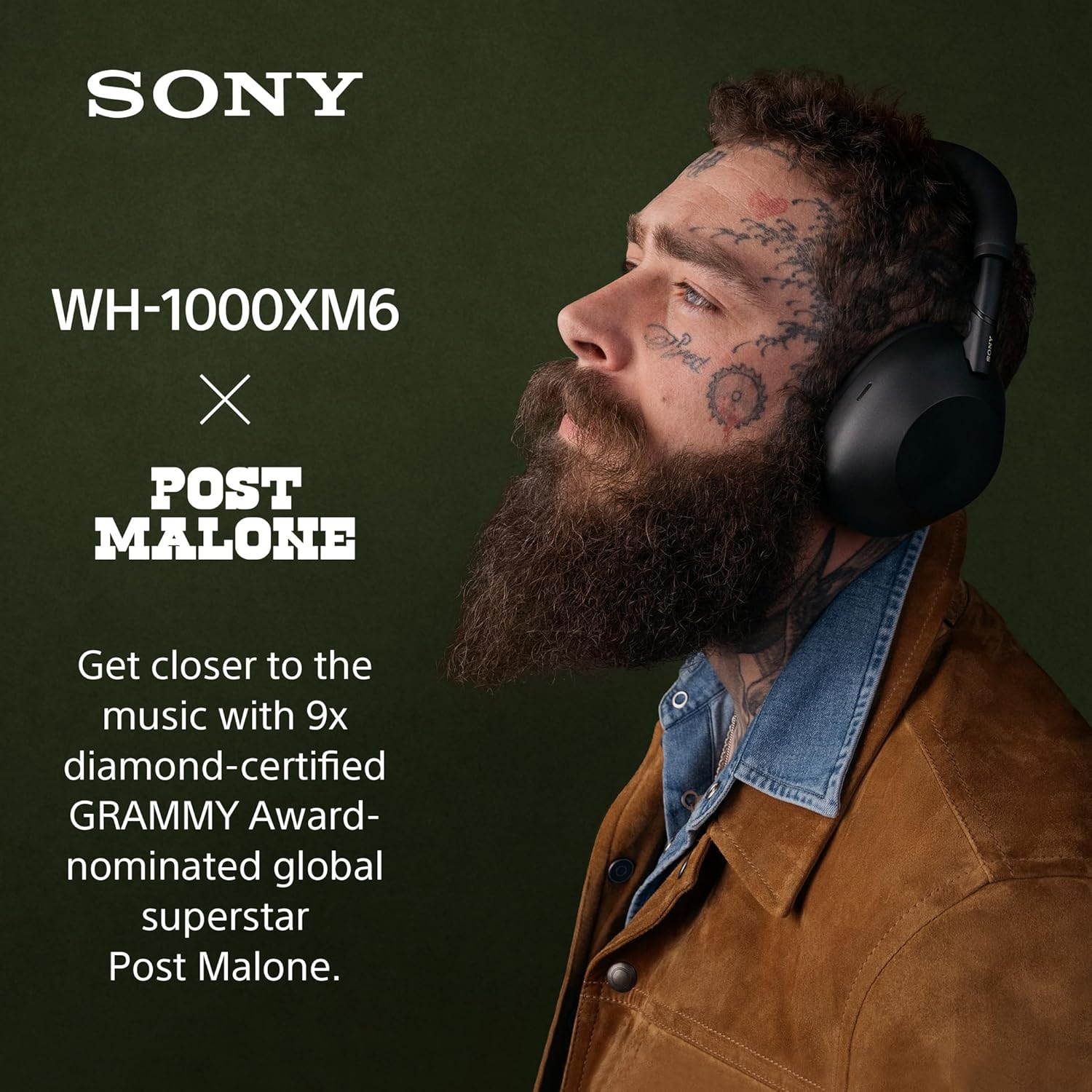 Sony WH-1000XM6 (Noise Canceling Wireless Headphones, HD NC Processor QN3, 12 Microphones, Adaptive NC Optimizer)