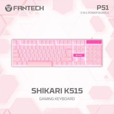 Fantech P51 (Pink) | 5-in-1 Gaming Combo