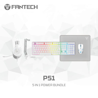 Fantech P51 (White) | 5-in-1 Gaming Combo