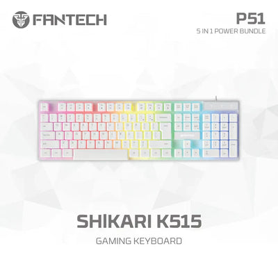 Fantech P51 (White) | 5-in-1 Gaming Combo